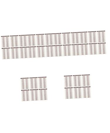 FOMIYES 36 Pcs Eyebrow Stickers 3d Stickers Brown Eyebrow Sticker Imitation Eyebrow Sticker 6d Make up