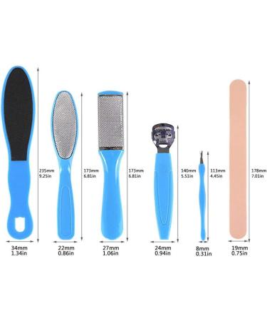 Pedicure Set GLAMZA 10pc Home Pedicure Kit - Foot Care Kit Includes Multiple Pedicure Tools - Foot Scraper Foot File Callus Remover Foot Scalpel Foot Grater & Hard Skin Remover Foot Blade - Buy Online on GoSupps.com