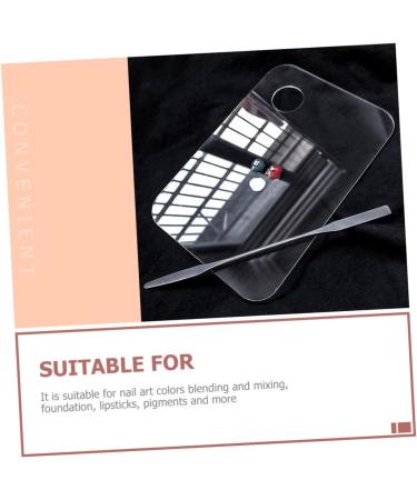 3 ensembles Palette de Maquillage Transparente Acrylique avec Spatules Plateaux de M lange Cosm tiques Multifonctions pour Vernis Ongles et Pigments Surface Polie Facile  - Buy Online on GoSupps.com