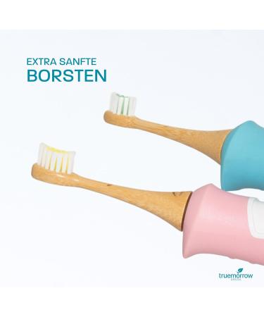 Truemorrow Bamboo Replacement Brushes for Philips Sonicare Kids | Biodegradable Vegan & Plastic-Free | 8-Pack Soft Colorful Bristles - Buy Online on GoSupps.com