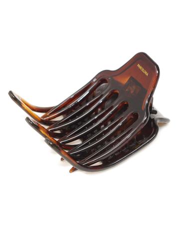 Parcelona French Wide Paw Tortoise Shell Brown Celluloid Hair Claw Clip - Buy Online on GoSupps.com