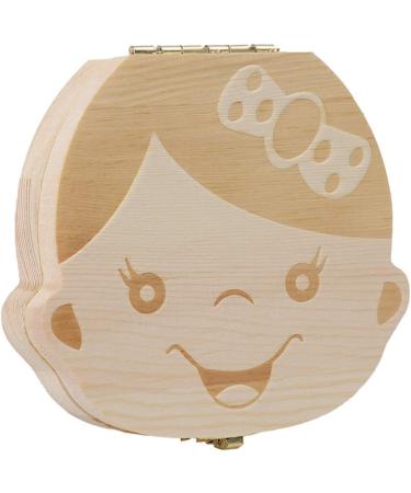Sonfedo Wood Baby Teeth Storage Box - Keepsake Gift for Girls | German Version | Perfect for Milestone Moments - Buy Online on GoSupps.com