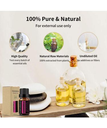 GREENSLEEVES Chamomile Essential Oil, 10ml Pure Plant-Based Fragrance Oil for Aromatherapy, Essential Oils for Diffuser, Air Freshener, Massage, Bath Bomb, Scented Candle Soap Making - Buy Online on GoSupps.com