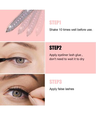 Latex-Free Eyeliner Lash Glue for Sensitive Eyes | Strong Hold Waterproof Eyelash Glue Pen for False Lashes - Buy Online on GoSupps.com