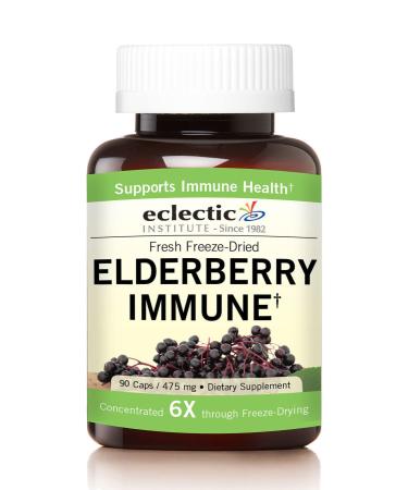 Eclectic Institute Fresh Freeze-Dried Elderberry Immune 475 mg 90 Caps