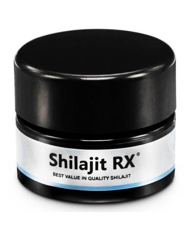 Shilajit RX Pure Himalayan Resin - Authentic Fulvic Acid & Trace Minerals | Energy Boost Mental Focus Immunity Support | Made in USA (10 Servings) 10g