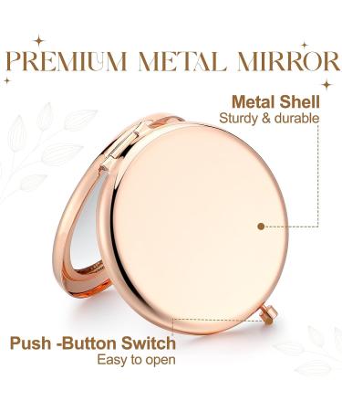 Chunful 20-Piece Rose Gold Compact Mirrors - Perfect for Makeup, Bachelorette Parties, and Wedding Gifts - Buy Online on GoSupps.com