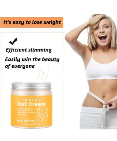 Hot Cream Cellulite & Fat Burner - Body Slimming Cream for Weight Loss & Belly Fat | Anti-Cellulite Body Wrap - 100g - Buy Online on GoSupps.com