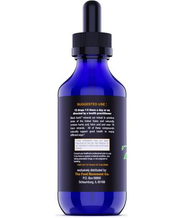 Black Earth Zeolite with Humic Fulvic Acids: Gut Health & Immune Support Supplement - 4oz Liquid Drops - Buy Online on GoSupps.com