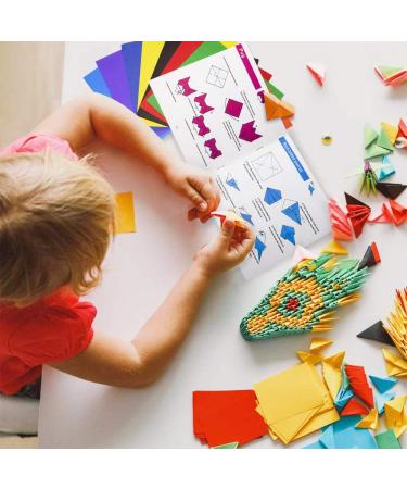 Origami Kit for Kids - 120 Sheets of 6x6 Inch Square Easy Folding Paper with Instructions Book - Fun Activity for Beginners - Ideal Birthday or Christmas Gift - Buy Online on GoSupps.com