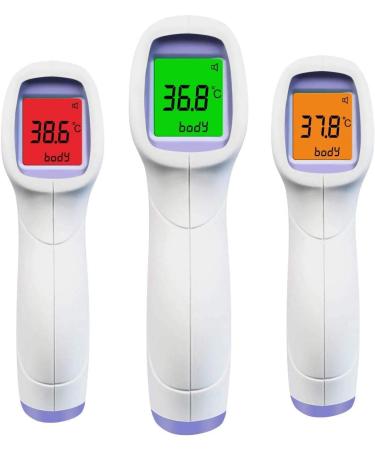 HD-Line Digital Thermometer - Accurate No-Touch Temperature Measurement for Body Objects & Space - LCD Display with 3 Color Modes Fever Alarm & Instant Read - Buy Online on GoSupps.com
