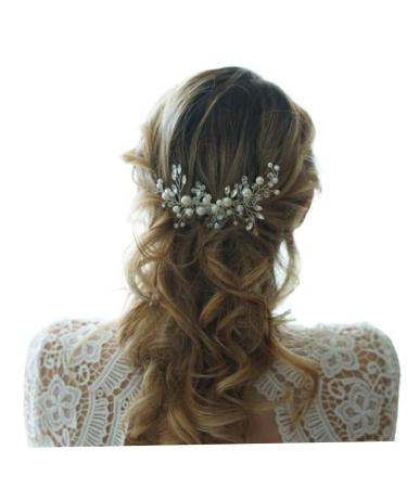 POPETPOP 1 PC Piece Pearl Comb Headdress Bridal Hair Comb Wedding Hair Comb