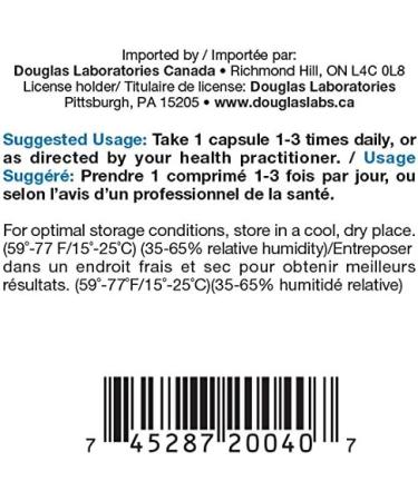 Douglas Laboratories - Calcium D-Glucarate - Supports the Body's Natural Defenses Against Toxins - 90 Capsules - Buy Online on GoSupps.com