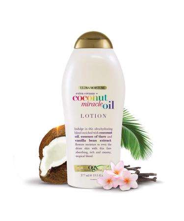 OGX Coconut Miracle Oil Lotion 19.5 oz (Pack of 3) - Extra Creamy Ultra Moisture - Buy Online on GoSupps.com