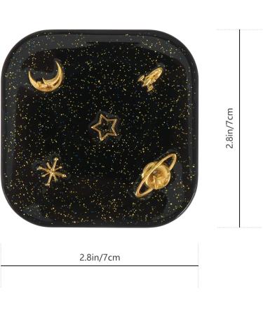 Milist Holder Fashion Planet Contact Objective | Portable Contact Lens Box Kit with Mirror & Tweezers - Square Pattern Case - Buy Online on GoSupps.com