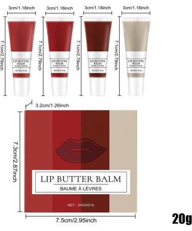 Lip Balm Set for Girls Moisturizing Lip Balm 4 Piece Lip Gloss Stick Moisturizing Lip Cream Set Small Long Lasting Lip Moisturizer AntiCrack Lip Balm for Women Soothes Lips - Buy Online on GoSupps.com