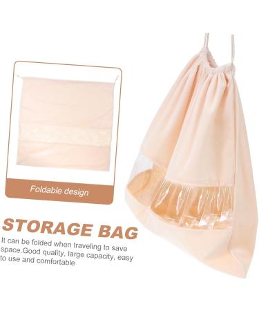 Baluue 4 Pcs Hair Dryer Storage Bag Drawstring Storage Bag Travel Hairdryer Toiletry Organizer Pvc Beige 40x40cmx4pcs Beigex4pcs - Buy Online on GoSupps.com