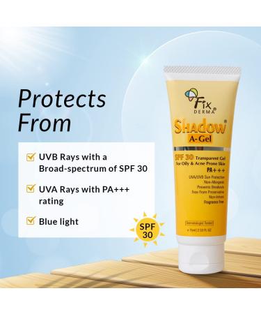 Fixerma Shadow Sunscreen SPF 50+ for Dry Skin | Moisturizing PA+++ Protection | Broad Spectrum UV Defense | Water-Resistant & Non-Greasy | 40g - Buy Online on GoSupps.com