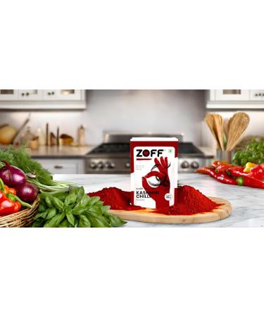 Zoff Kashmiri Chilli Powder (Deggi Mirch Low Heat) Ground Indian Spice 5 Lb All Natural | No Preservatives | Vegan | Kosher (5 Lb) - Buy Online on GoSupps.com