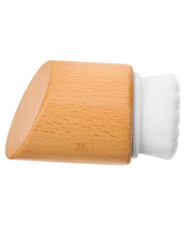 Mikinona Beech Wood Facial Cleansing Brush Skincare Brush Scrubber for Face Facial Scrubber Face Exfoliator Face Scrub Brush Face Scrubber for Women Fiber Face Brush Soft Fur