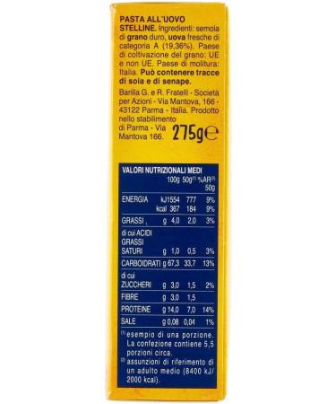  Italian Gourmet E.R. Barilla Egg Pasta Le Emiliane Stelline Egg Pasta 275g + Italian Polpa Gourmet 400g (Pack of 10) - Buy Online on GoSupps.com