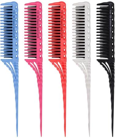 Comb Hair Care Portable Comb Creative 3-row Tooth Hair Brush Fine Tail Comb Hair Comb for Men and Women Hair Styling Tools Accessories Hair Brush (Color : 1) - Buy Online on GoSupps.com