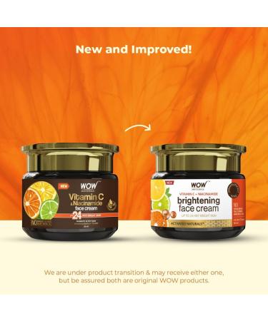 WOW Skin Science Vitamin C Face Cream - Oil Free Quick Absorbing - For All Skin Types - No Parabens Silicones Color Mineral Oil & Synthetic Fragrance 50 ml - Buy Online on GoSupps.com