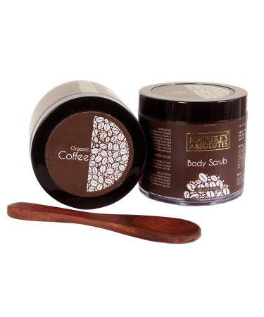 Nature's Absolutes Organic Coffee Scrub (3.3 oz) | Natural & Cruelty Free Exfoliating Body Scrub | Hydrating Vegan Scrub Skin Care For Healthy Skin