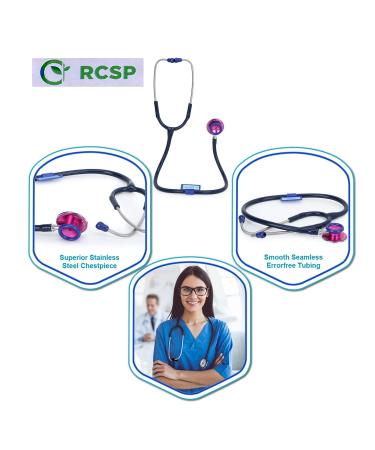 Buy Acoustic Stethoscope for Doctors & Medical Students - Lightweight Flexible Soft Sealing Ear Knobs - Blue - Ships Internationally - Buy Online on GoSupps.com