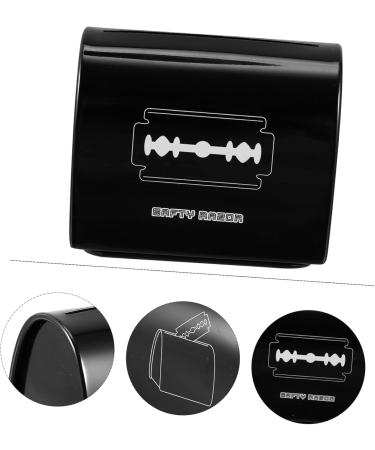 Minkissy 4-Piece Klingen Storage Box - Razor Blade Dispenser & Disposal Container for Sharp Objects - Black Iron 6.5x4.5x6cm - Safe & Convenient Solution - Buy Online on GoSupps.com
