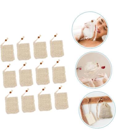 BIUDECO 14pcs Handmade Soap Storage Bag Soap Bags Mesh Exfoliating Soap Saver Mesh Storage Bags Cotton Linen - Buy Online on GoSupps.com