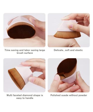 AUAUY Foundation Makeup Brush - Kabuki Face Brush for Flawless Liquid & Cream Cosmetics - Portable Case Included (Pink) - Buy Online on GoSupps.com
