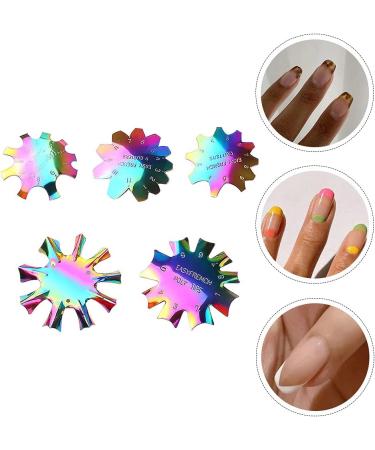 Lurrose 5pcs Creative French Manicure Moulding Templates - DIY Fingernail Design Tools for Perfect Nails - Buy Online on GoSupps.com