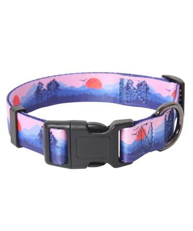 Heele dog collar dogs collar for puppies Small medium-sized large dogs patterned dog collars adjustable comfort robust dog collar purple sunset s s (length 25-38cm width 1.5cm) purple sunset - Buy Online on GoSupps.com
