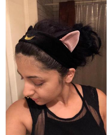 Ziper Cute Cat Usagi Moon Shower Headband in Black - Perfect for Cosmetic Use - Buy Online on GoSupps.com