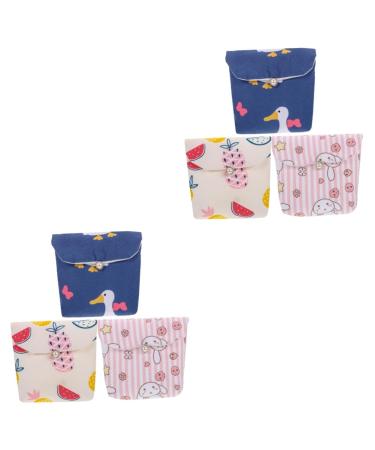 Healifty Pads for Teens 6 Pcs Napkin Storage Bag Ladies Wallet Money Clip Wallet Storage Organizer Menstrual Pads Bag Toallas Sanitarias Para Mujer Napkins Pouch Portable Bag Period
