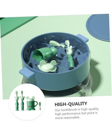 Shop TOVINANNA Infant & Toddler Soft Toothbrush Set 3 Pieces Suction Design for Easy Cleaning | Ideal Newborn & Children's Oral Care - Buy Online on GoSupps.com