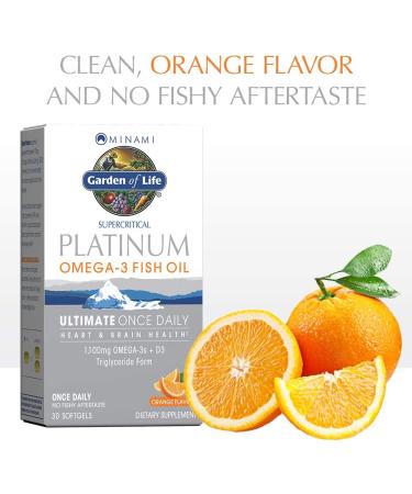 Minami Nutrition Platinum Omega-3 Fish Oil - Ultimate Once Daily, Orange Flavor, 30 Softgels - Buy Online on GoSupps.com