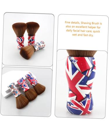 2pcs Hair Cleaning Brush & Dust Blower - Men's Shaving Brush & Fiber Wool Grooming Tool for Hairdressing - Buy Online on GoSupps.com