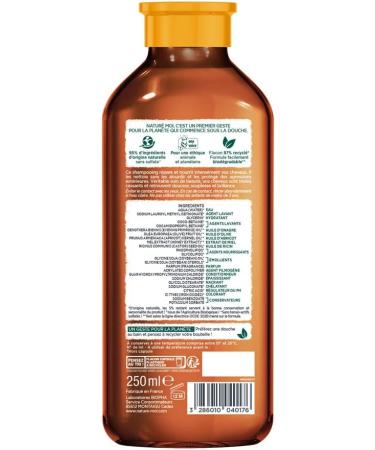 Natur Moi - Nourishing Shampoo - Dry Damaged Frizzy Hair Care - Sulfate-Free Shampoo - Nourishes and Softens - With 3 Organic Oils - 95% Natural Origin - 250 ml - Made in France - Buy Online on GoSupps.com