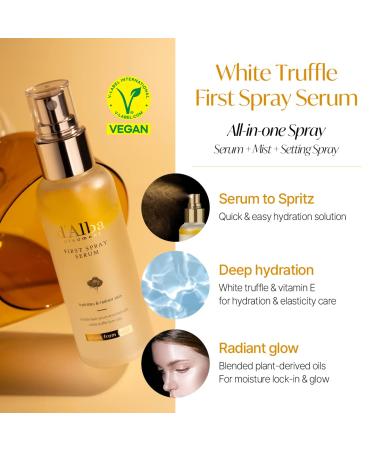 Ilia d alba Piedmont Travel Essential Gift Set - White Truffle First Spray Serum Full Size & Travel Size with Yellow Pouch | Premium Korean Skin Care International Shipping - Buy Online on GoSupps.com