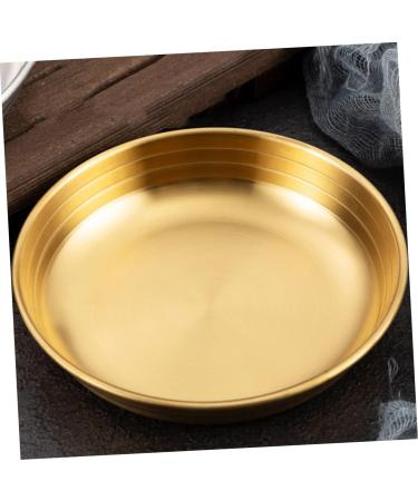 Zerodeko 3 Pcs Pickle Dish Flatware Korean Food Spices Snack Trays Plates Sauce Dish Soy Sauce Bowl Side Dish 13.5X13.5X2.5CMx3pcs Goldenx3pcs - Buy Online on GoSupps.com