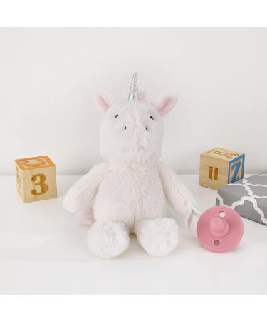Little Love by NoJo Unicorn Plush Pacifier Buddy - White and Pink - Buy Online on GoSupps.com