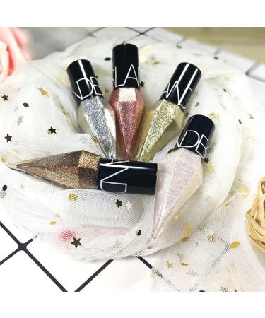 Buy 5 Colors Liquid Glitter Eye Liner - High Pigment Shimmering Metallic Makeup for Weddings & Cosplay - Long Lasting Pearlescent Finish - Buy Online on GoSupps.com