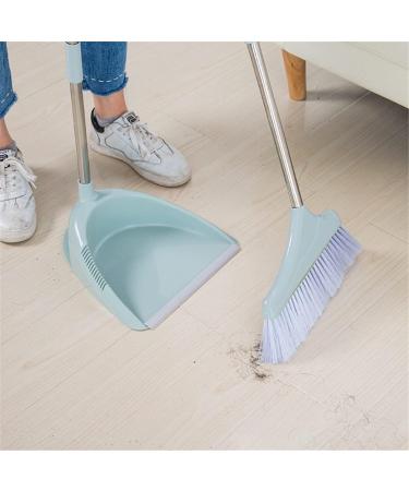 Broom and Dustpan Set Rubber Sweeping Dust Clean Folding for Floor Home Brush Products Household Sweeper Plastic (White Style 1set) Decoration Roze 1set - Buy Online on GoSupps.com