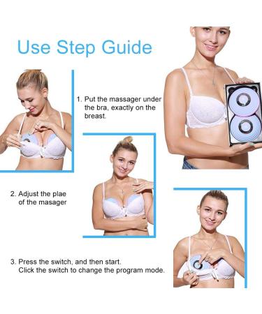 Enlargement Pump Wireless Massager  USB Electric Vibration Bust Lift Enhancer Machine with Hot Compress Function and Remote Control for Chest Enlargement Anti Sagging(Blue) - Buy Online on GoSupps.com