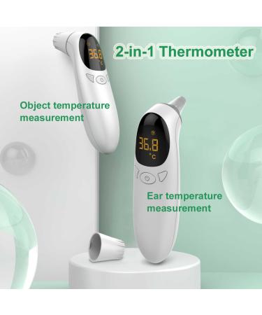 FONCBIEN Ear Thermometer Accuracy Ear Thermometer for children and Adults Digital Display Infrared Baby Thermometer with Fever Alarm Memory Function Instant Reading - Buy Online on GoSupps.com