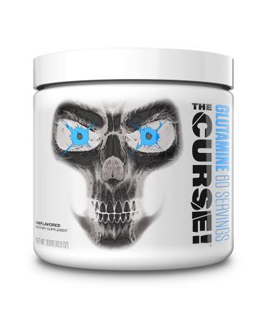 JNX SPORTS, The Curse! Glutamine, L-Glutamine Powder 5g - Support Muscle Recovery, Post Workout, 60 Servings, Unflavored