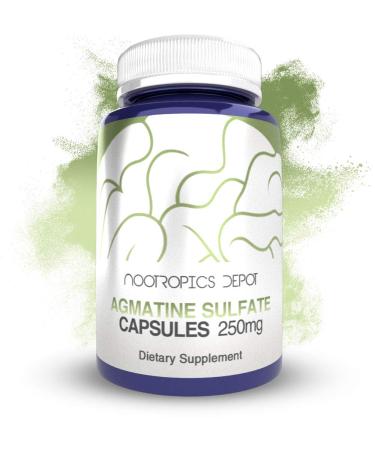 Nootropics Depot Agmatine Sulfate Capsules | 250mg | 240 Count | Energy Supplement | Amino Acid Derivative | Supports Physical Strength and Workout Recovery | Nitric Oxide Booster 240 Count (Pack of 1)