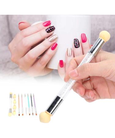 Nail Art Tools Nail Art Pen Soft Delicate Acrylic Ergonomic with Dual ended Design for Nail Salon - Buy Online on GoSupps.com